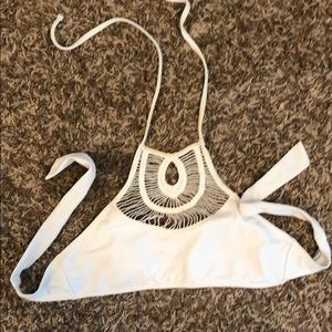 L.A. hearts white bathing suit top